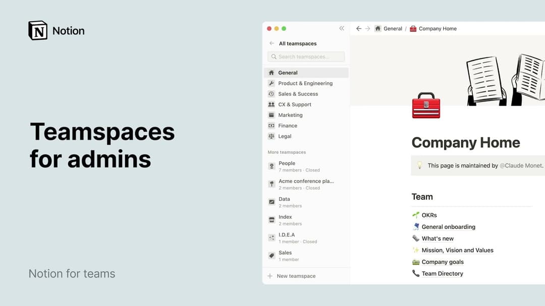 Intro to teamspaces