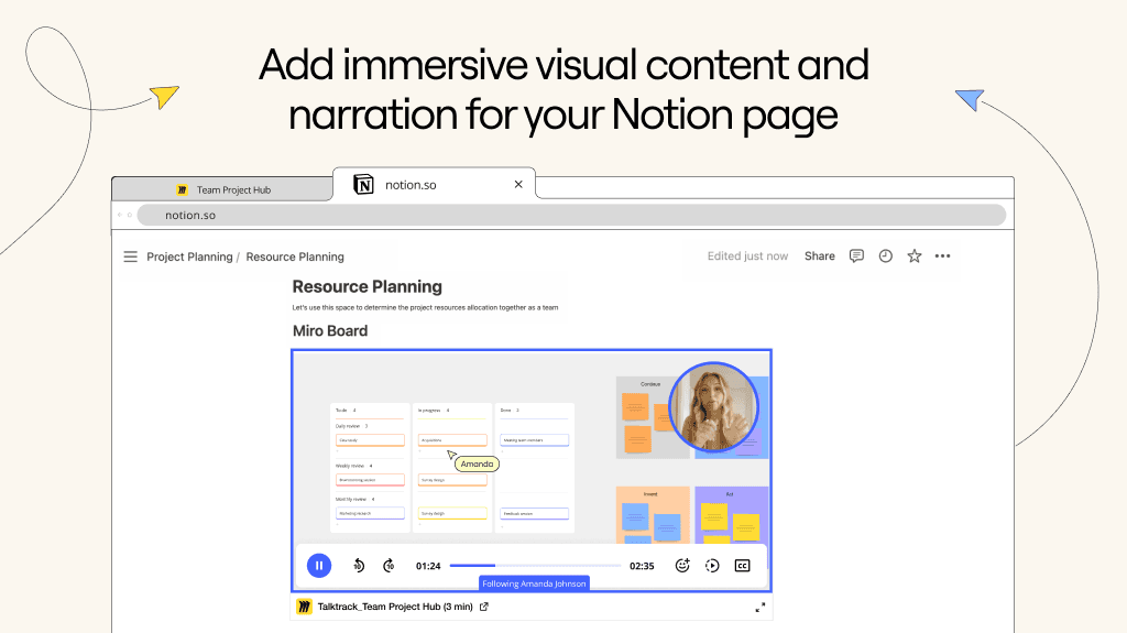 View Miro diagrams, journeys and roadmaps in Notion