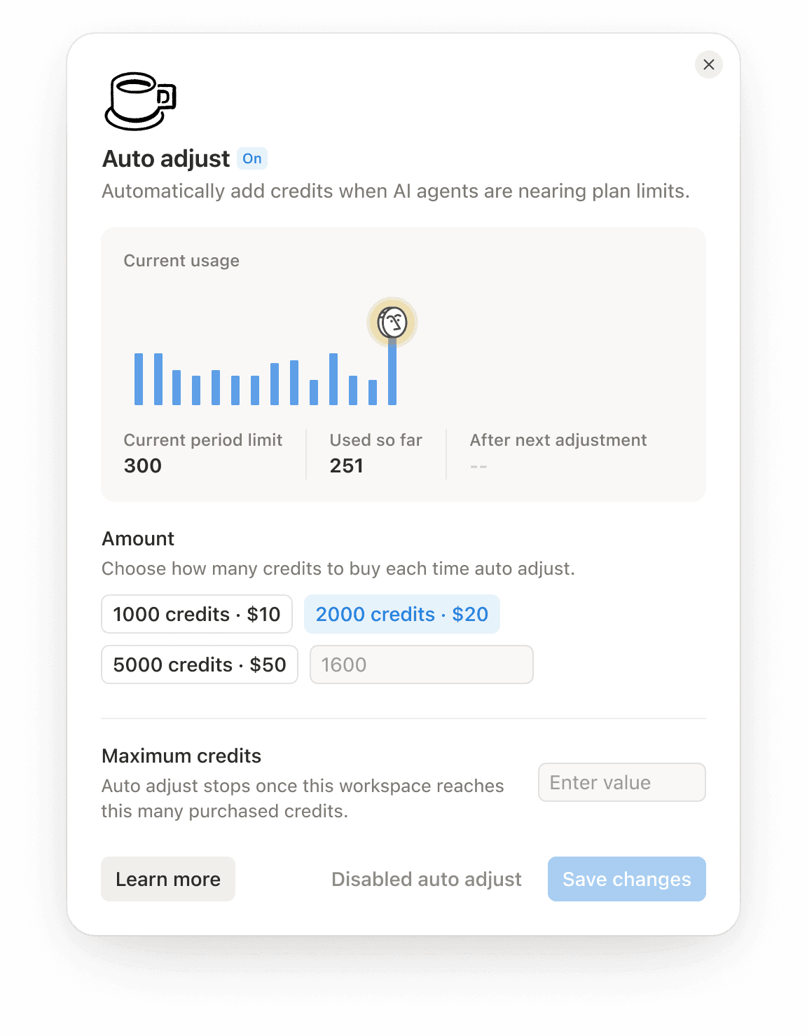 Auto Adjust for Notion credits