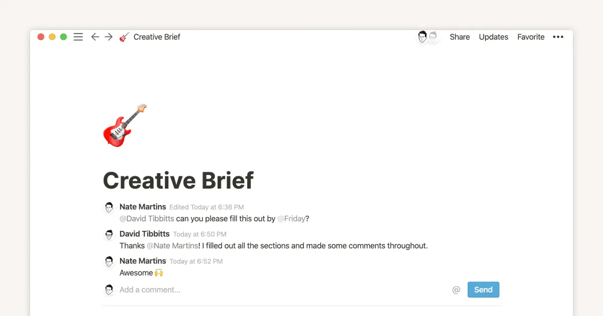 How teams can use comments for better collaboration
