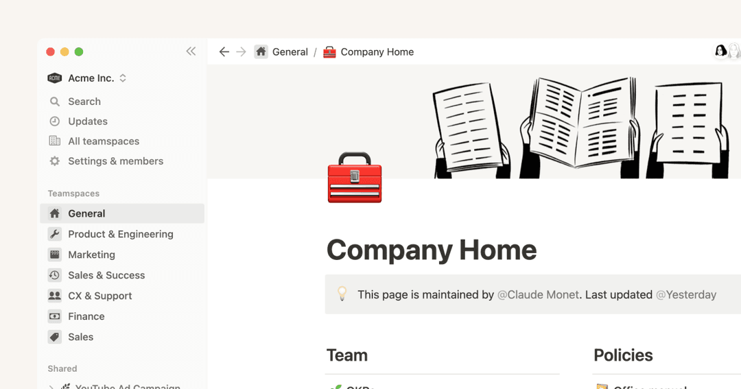 Create, join, & leave teamspaces