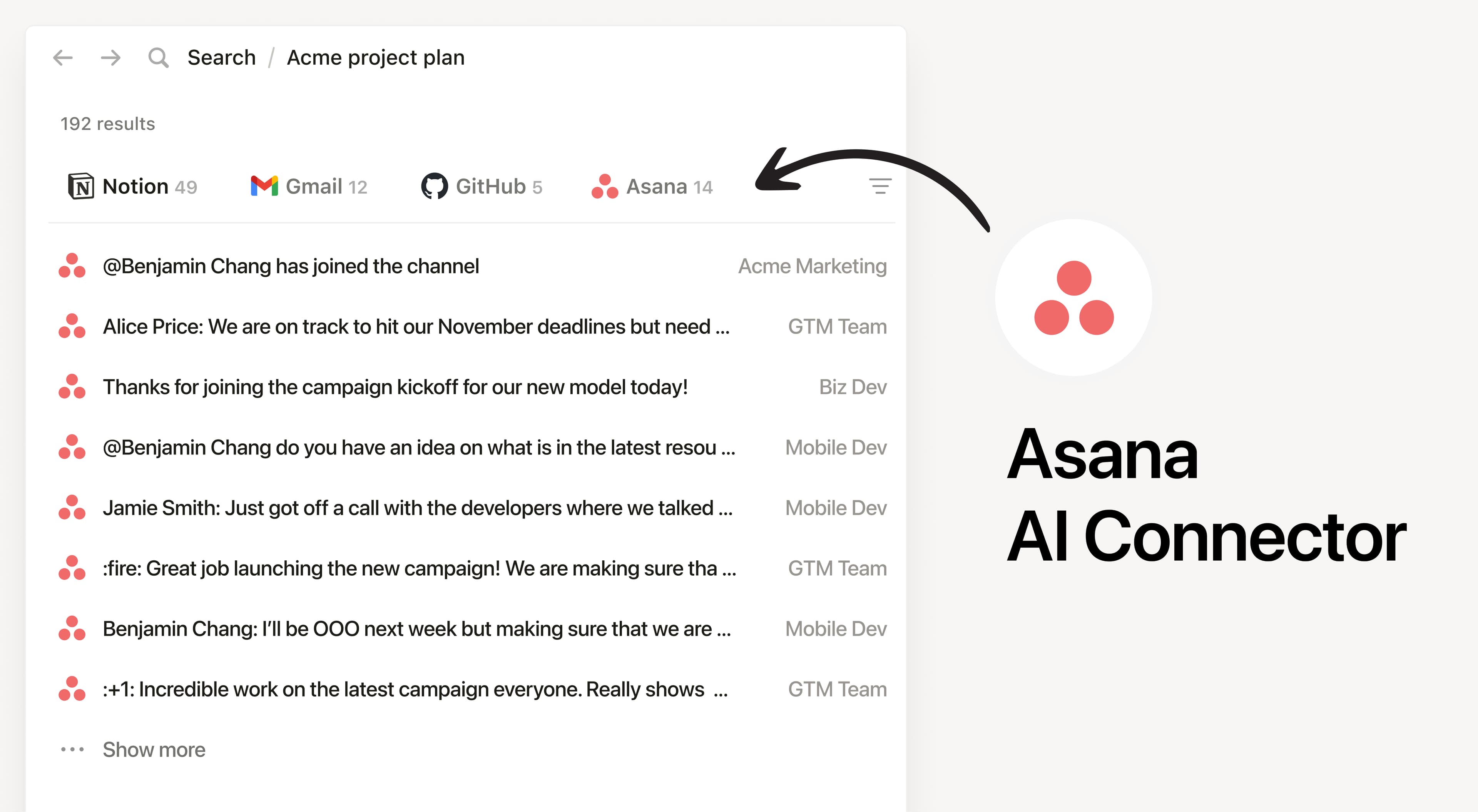 Asana AI 連接器
