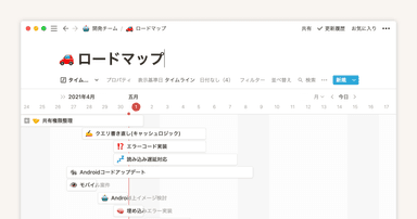 タイムラインビューでチームのために生産性の高い計画を立てる