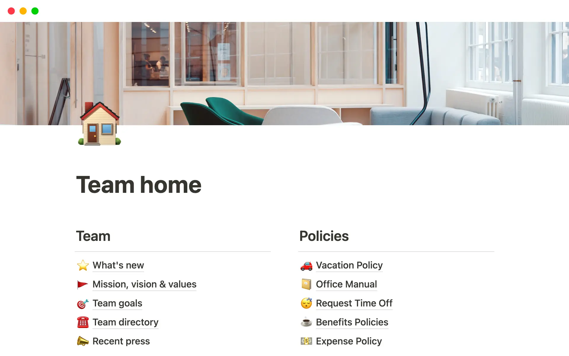 Integrate docs to declutter team notes and project files