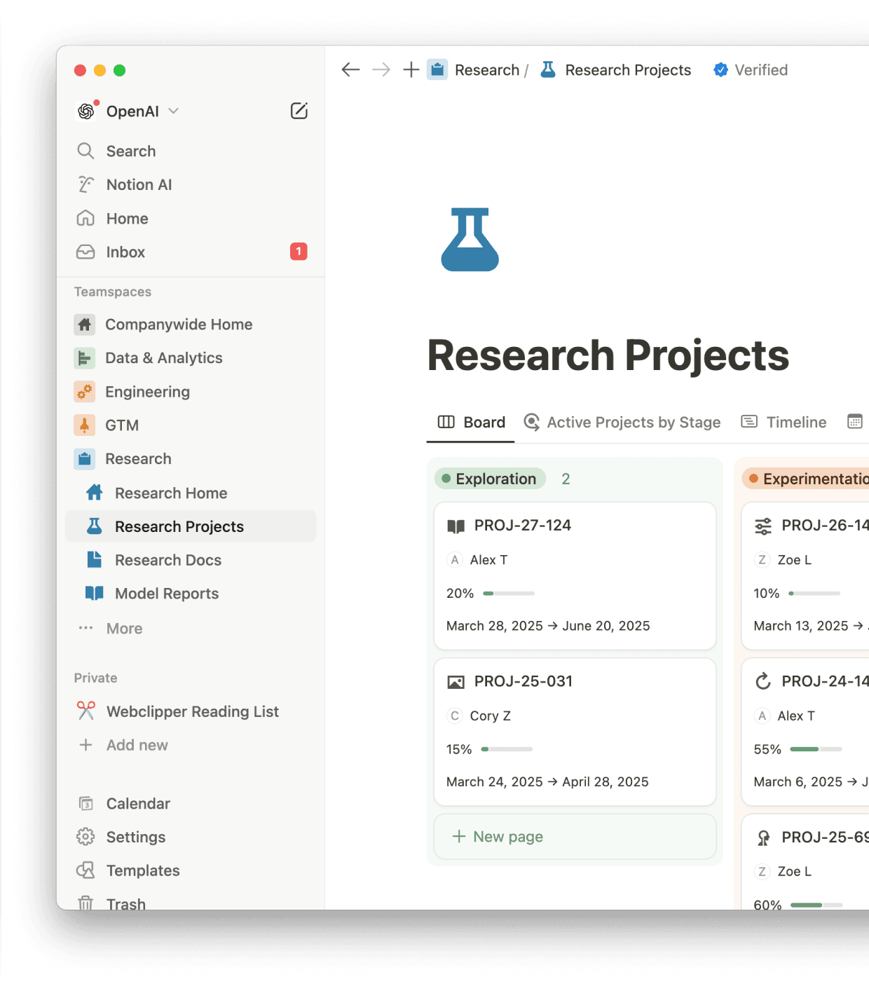 "Notion is nu een integraal onderdeel van de onderzoeksflow en het productontwikkelingsproces, van dagelijkse stand-ups tot het schrijven van software en het sneller leveren en itereren van nieuwe modellen", aldus Karina Nguyen van OpenAI's onderzoeksteam.