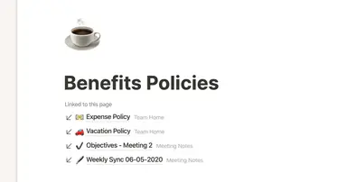 Creating links & backlinks