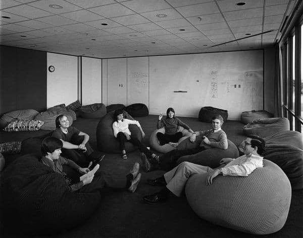 Xerox PARC employees at the Computer Science Laboratory. Image from The Computer History Museum.