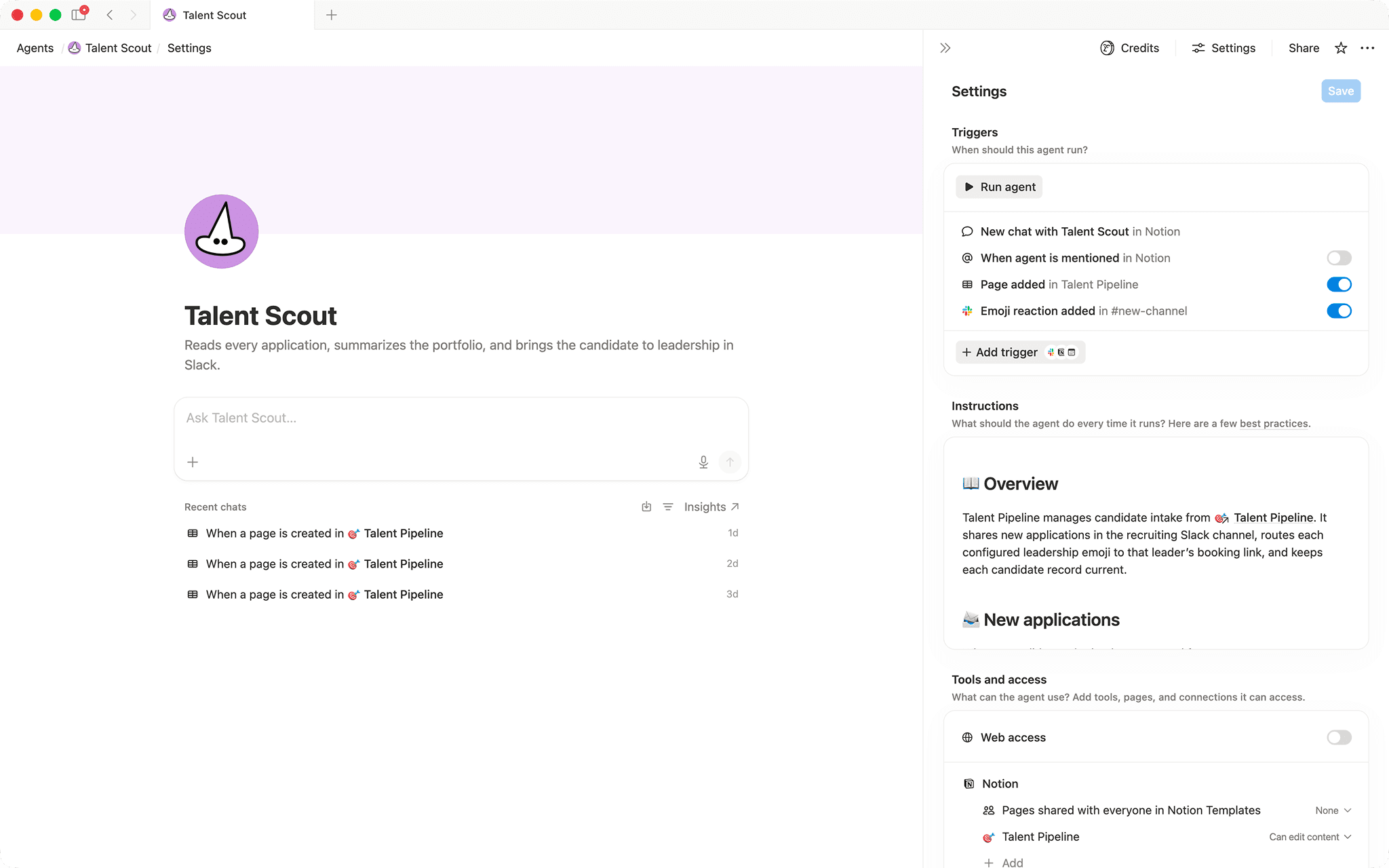 Talent scout