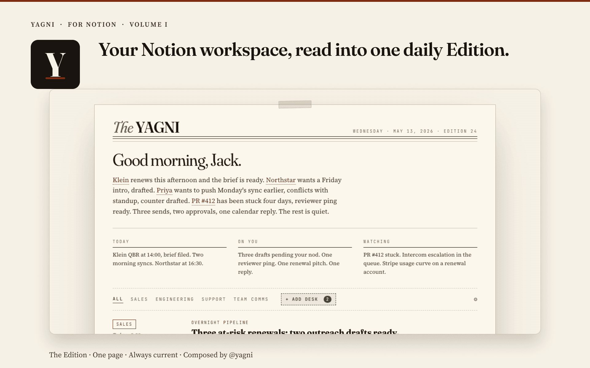 Automate your Notion updates from your business processes automatically