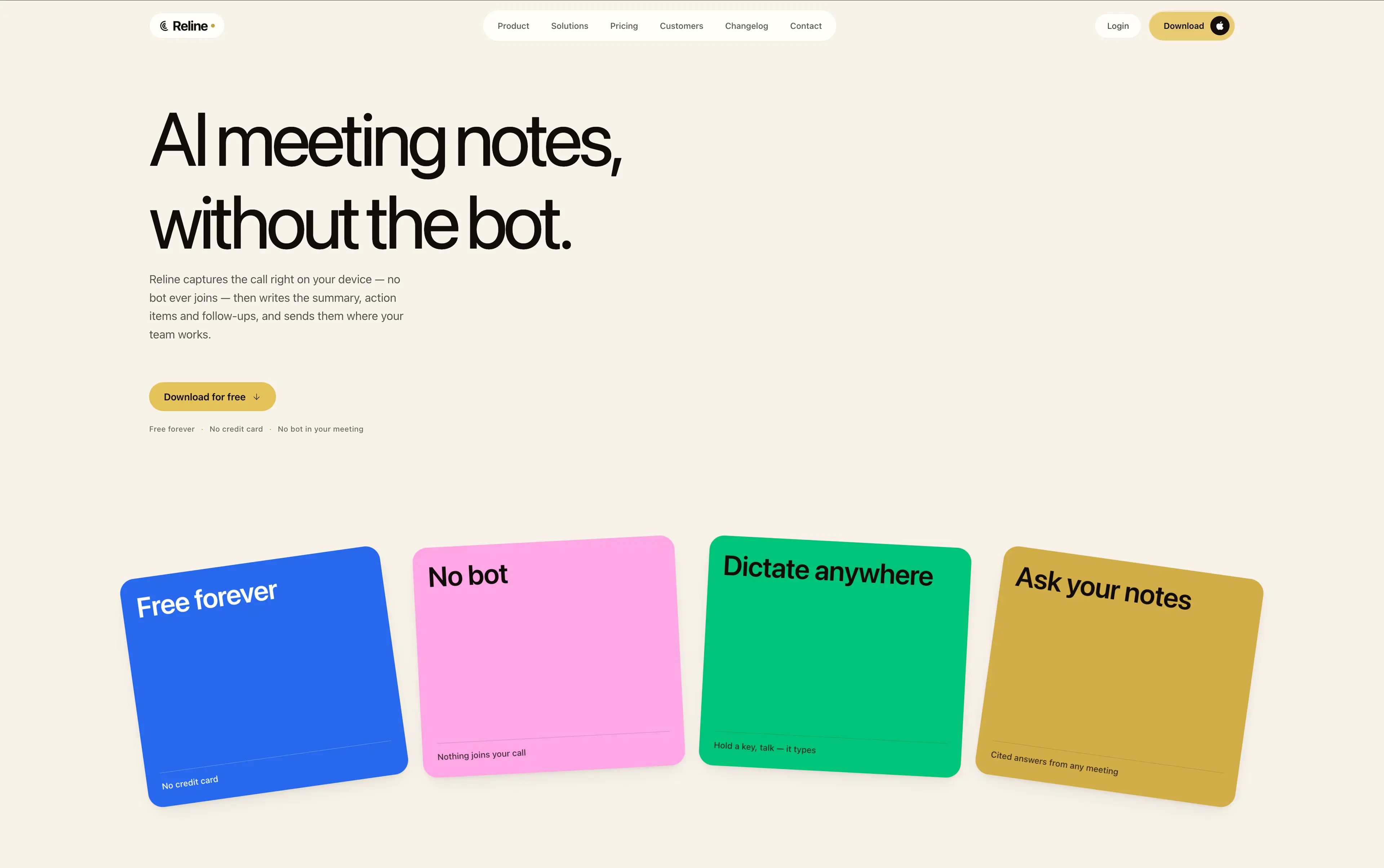 Sync your AI meeting notes from Reline into Notion automatically