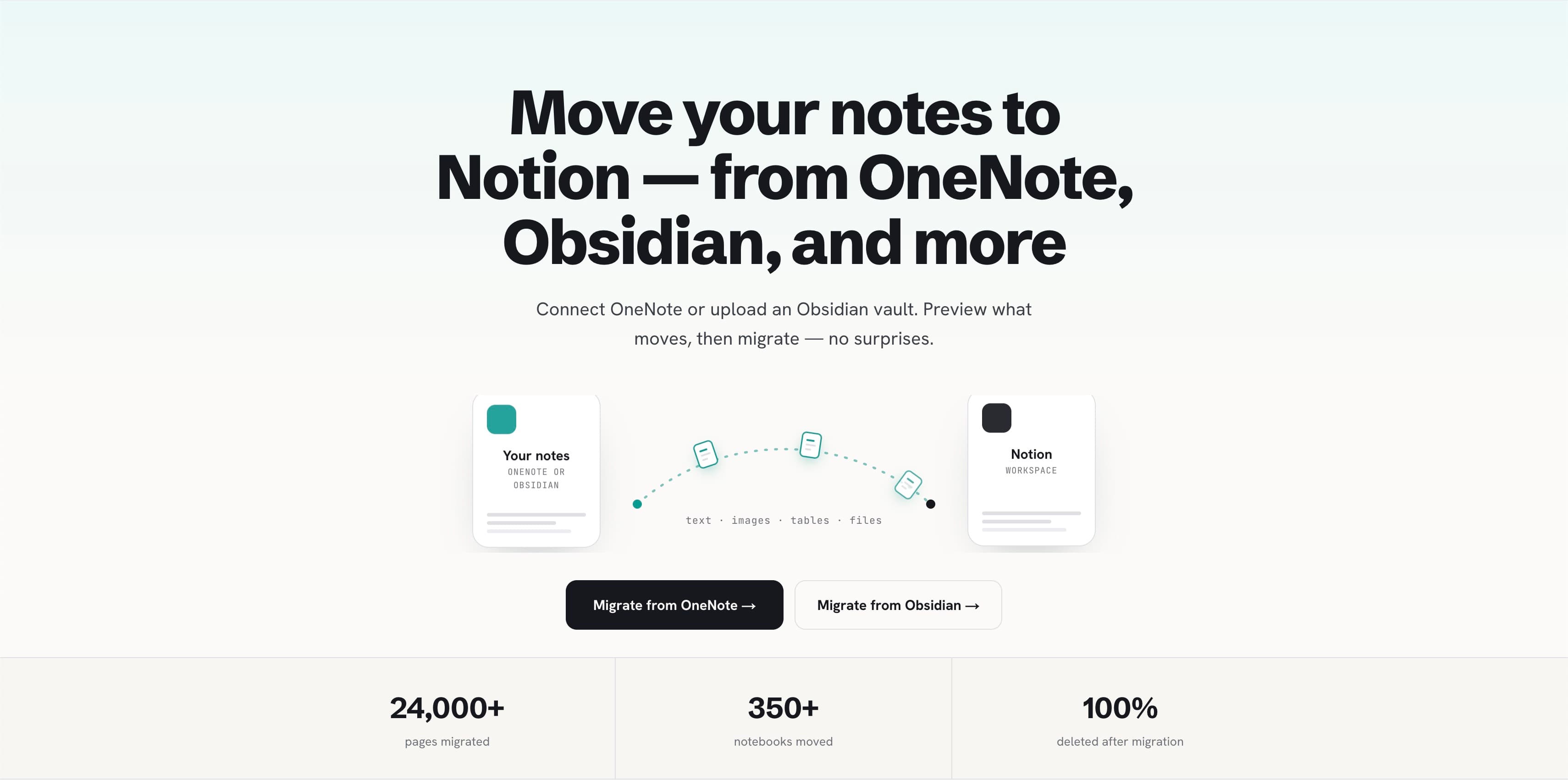 Move your notes to Notion — from OneNote, Obsidian, and more